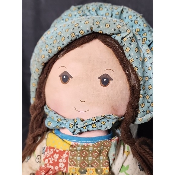 Vintage 1970s Original Holly Hobbie Miniature Rag Doll 15" Knickerbocker Heather - Picture 4 of 8